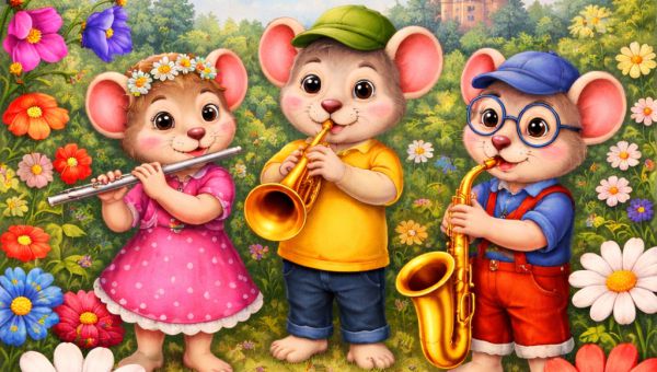 "Die Musikmäuse im Blumenwunderland“ - Zuhören, Mitmachen, Spaß haben beim Familienfest und Kinderkonzert